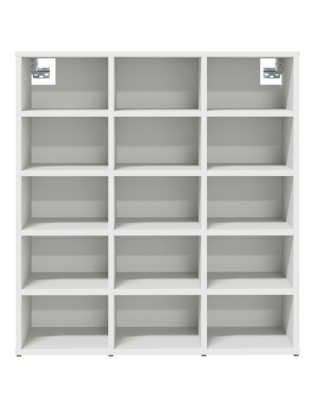 Mobile per scarpe Bianco 52.5 x 30 x 50 cm Legno multistrato