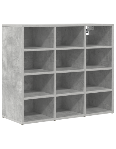 Mobile per scarpe Grigio cemento 77,5 x 30 x 67 cm