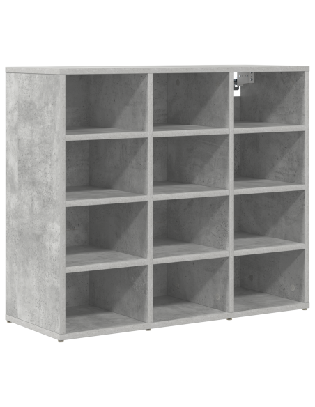 Mobile per scarpe Grigio cemento 77,5 x 30 x 67 cm