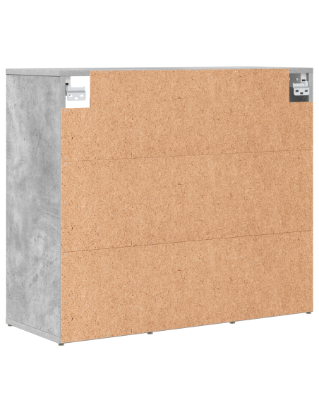 Mobile per scarpe Grigio cemento 77,5 x 30 x 67 cm