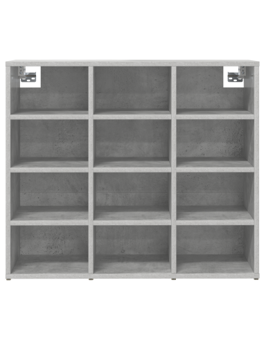 Mobile per scarpe Grigio cemento 77,5 x 30 x 67 cm