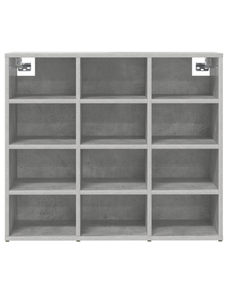 Mobile per scarpe Grigio cemento 77,5 x 30 x 67 cm