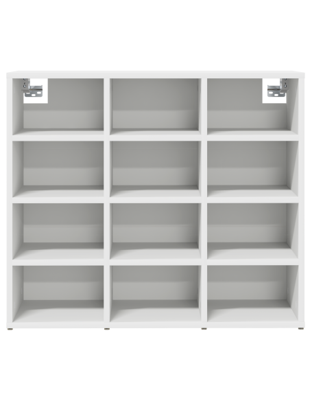 Mobile per scarpe Bianco 52.5 x 30 x 50 cm Legno multistrato