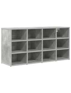 Mobile per scarpe Grigio cemento 103 x 30 x 51 cm 2