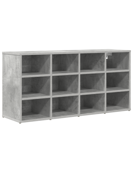 Mobile per scarpe Grigio Cemento 52.5 x 30 x 50 cm