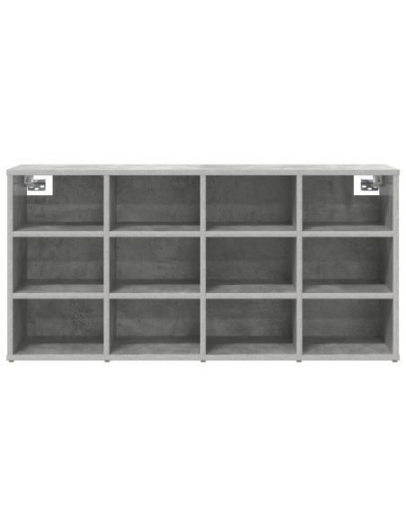 Mobile per scarpe Grigio cemento 103 x 30 x 51 cm