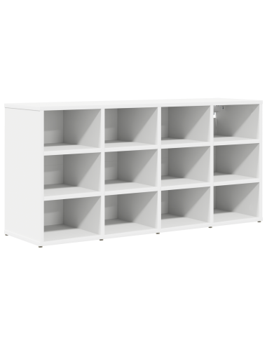 Mobile per scarpe Bianco 103 x 30 x 51 cm Legno multistrato