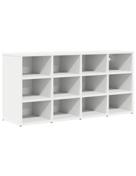 Mobile per scarpe Bianco 52.5 x 30 x 50 cm Legno multistrato