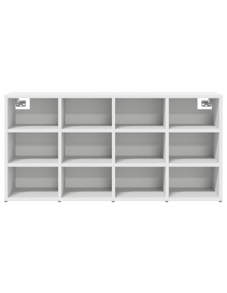 Mobile per scarpe Bianco 52.5 x 30 x 50 cm Legno multistrato