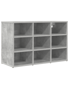 Mobile per scarpe Grigio cemento 77,5 x 30 x 51 cm 2
