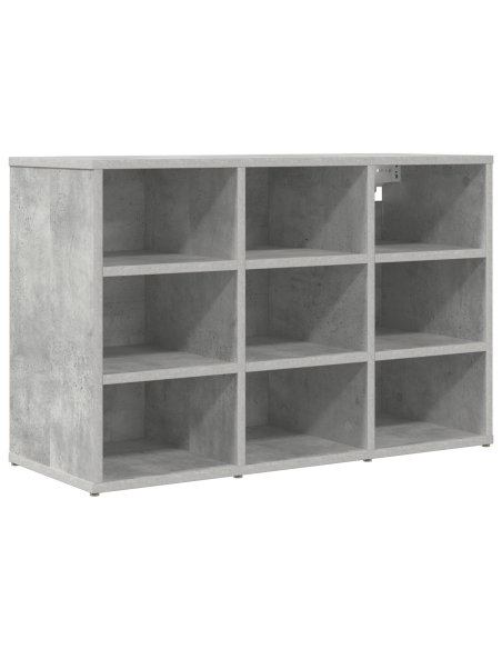 Mobile per scarpe Grigio cemento 77,5 x 30 x 51 cm