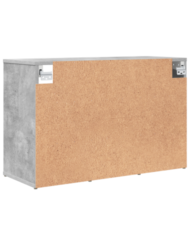 Mobile per scarpe Grigio cemento 77,5 x 30 x 51 cm