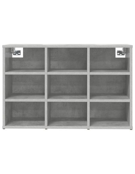Mobile per scarpe Grigio cemento 77,5 x 30 x 51 cm