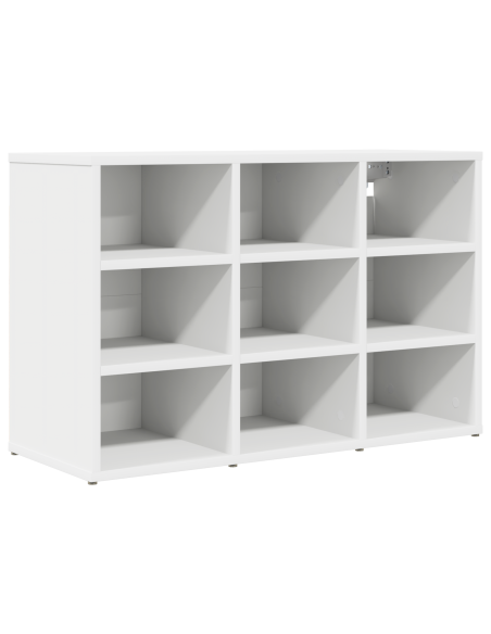 Mobile per scarpe Bianco 52.5 x 30 x 50 cm Legno multistrato