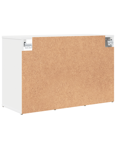 Mobile per scarpe Bianco 77,5 x 30 x 51 cm Legno multistrato