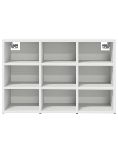 Mobile per scarpe Bianco 77,5 x 30 x 51 cm Legno multistrato