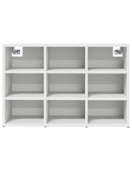 Mobile per scarpe Bianco 52.5 x 30 x 50 cm Legno multistrato