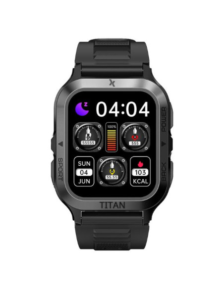 MaxCom FW67 TITAN PRO 4,7 cm (1.85") IPS 44 mm Digitale 320 x 382 Pixel Touch screen Nero, Grafite