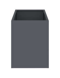 Vaso da giardino Antracite 50 x 32 x 40 cm