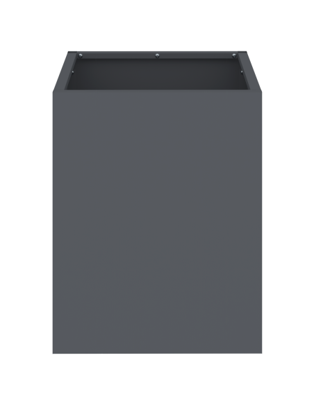 Vaso da giardino Antracite 50 x 32 x 40 cm
