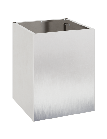 Vaso da giardino Argento 50 x 32 x 40 cm Acciaio inossidabile