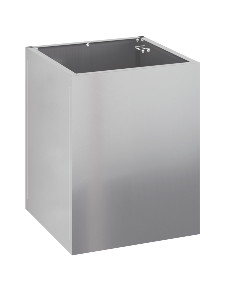 Vaso da giardino Argento 50 x 32 x 40 cm Acciaio zincato