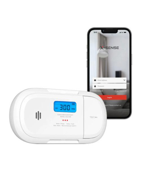 X-SENSE SENSORE CO-MONOSSIDO WI-FI A BATTERIA SOSTITUIBILE