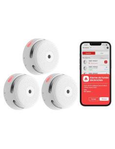 X-SENSE KIT 3X SENSORI FUMO LINK+PRO A BATTERIA SOSTITUIBILE CON CENTRALINA RF