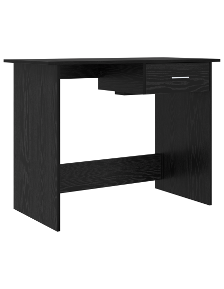 Scrivania Rovere nero 100 x 50 x 76 cm Legno multistrato