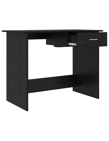 Scrivania Rovere Nero 100 x 50 x 76 cm Legno multistrato
