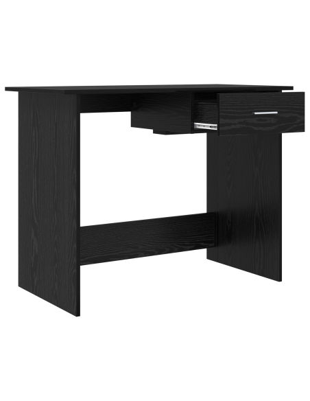 Scrivania Rovere nero 100 x 50 x 76 cm Legno multistrato