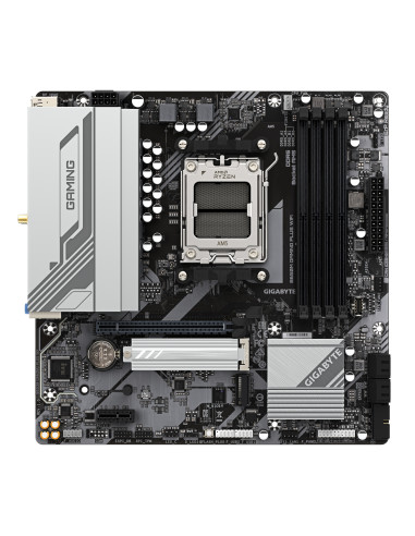 GIGABYTE B650M GAMING PLUS WIFI Scheda madre - CPU AMD Ryzen 9000, VRM a 5+2+2 fasi, fino a 8000 MHz DDR5, 2xPCIe 4.0 M.2, LAN 2
