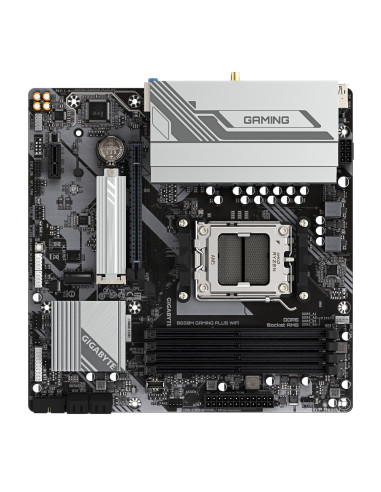 GIGABYTE B650M GAMING PLUS WIFI Scheda madre - CPU AMD Ryzen 9000, VRM a 5+2+2 fasi, fino a 8000 MHz DDR5, 2xPCIe 4.0 M.2, LAN 2