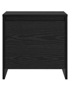 Armadio da Notte Rovere Nero 45 x 34 x 44,5 cm 2