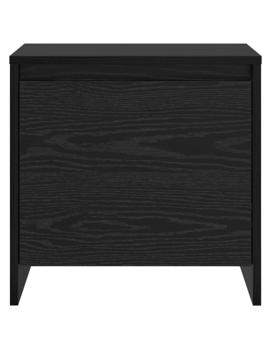 Armadio da Notte Rovere Nero 45 x 34 x 44,5 cm