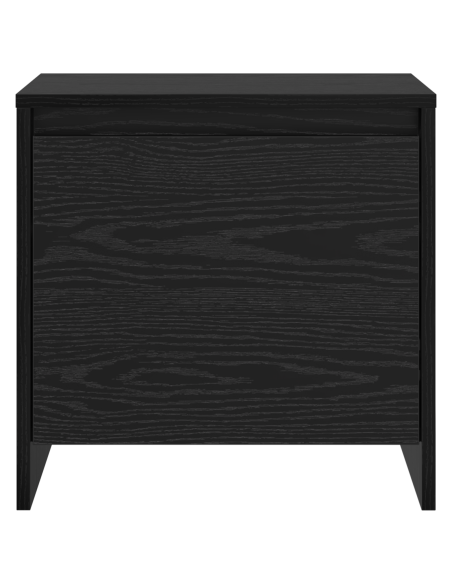 Armadio da Notte Rovere nero 45 x 34 x 44.5 cm