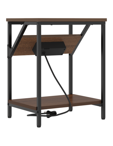 Armadio da Notte 2 pcs Rovere Marrone 38 x 30 x 48 cm