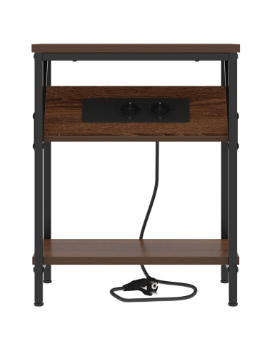 Armadio da Notte 2 pcs Rovere Marrone 38 x 30 x 48 cm