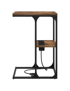 Armadio da Notte Rovere fumé 41,5 x 26 x 60,5 cm 2