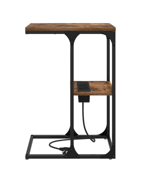 Armadio da Notte Rovere fumé 41,5 x 26 x 60,5 cm