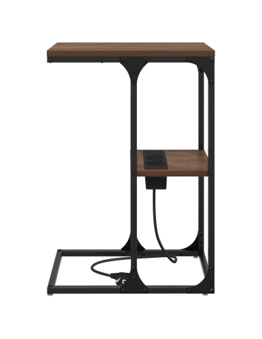 Armadio da Notte Rovere Marrone 41,5 x 26 x 60,5 cm