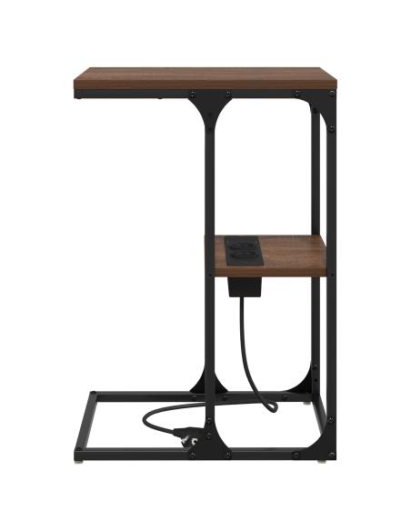 Armadio da Notte Rovere Marrone 41,5 x 26 x 60,5 cm