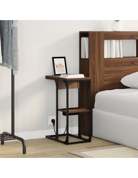 Armadio da Notte Rovere Marrone 41,5 x 26 x 60,5 cm