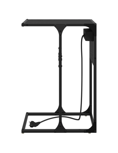 Armadio da Notte Rovere Nero 41,5 x 26 x 60,5 cm