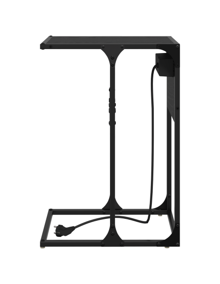 Armadio da Notte Rovere Nero 41,5 x 26 x 60,5 cm