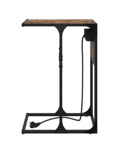 Armadio da Notte Rovere fumé 41,5 x 26 x 60,5 cm 2