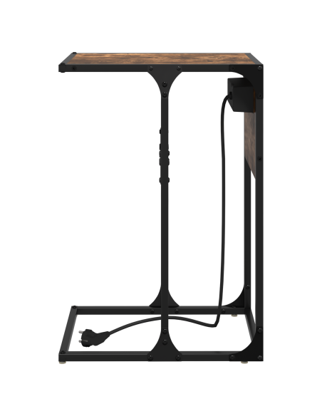 Comodino Rovere fumo 41.5 x 26 x 60.5 cm Legno multistrato