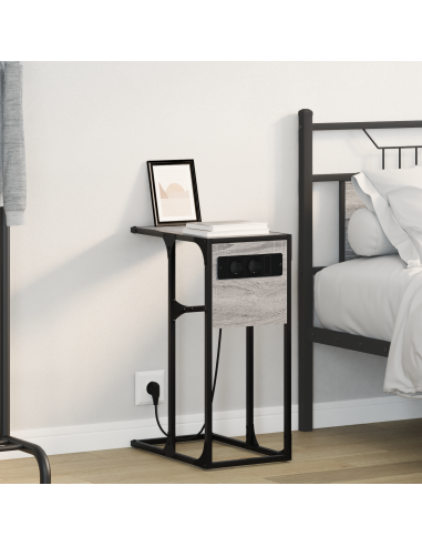 Armadio da Notte Grigio Sonoma 41,5 x 26 x 60,5 cm