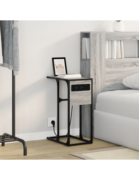 Armadio da Notte Grigio Sonoma 41,5 x 26 x 60,5 cm