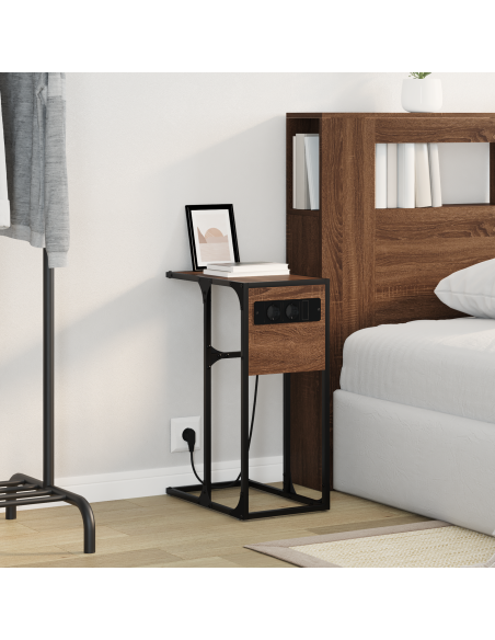 Armadio da Notte Rovere Marrone 41,5 x 26 x 60,5 cm